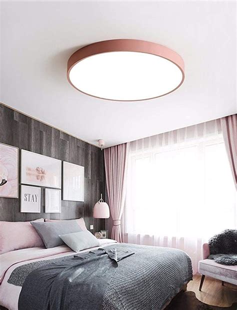 Deckenlampe lampe 52 cm deckenleuchte 4 x e27 schlafzimmer weiß schwarz grau deckenleuchte für wohnzimmer, flur, esszimmer, schlazimmer 230v leuchtmittel metall stoff (grau 1566) 4,6 von 5 sternen 821. LED Deckenleuchte Runde Farbe Nordic Modern Simple Style ...