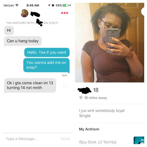 Tinder has been around for a couple of years, and it's been used to meet new people and date them. A 13 year old Using Tinder. : Bumble