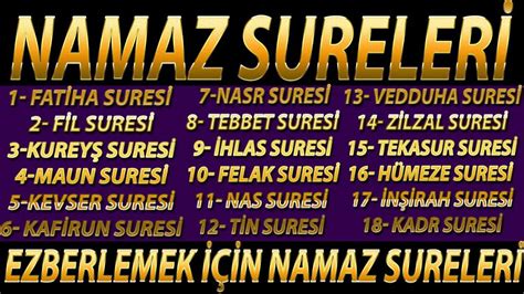 Fatiha suresi, ayetel kürsi, i̇hlas suresi. Namaz Sureleri | Namazda Okunan Ezberlemesi En Kolay Olan ...