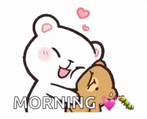 Good morning love you gifs tenor. Milk And Mocha Kiss GIF - MilkAndMocha Kiss Hug - Discover ...