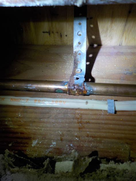 Php ceil() function is used to round a given input number up to the nearest greater integer & it returns the number which represents the $number rounded to the next highest integer. Ceiling Leak - hole in copper pipe | Terry Love Plumbing ...