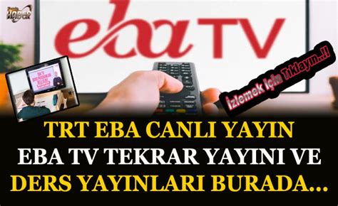 Trt 1 televizyonu 31 ocak 1968 yılında yayına başlamıştır. TRT EBA TV Canlı Yayın İzle, EBA TV Ders tekrarları ve ...