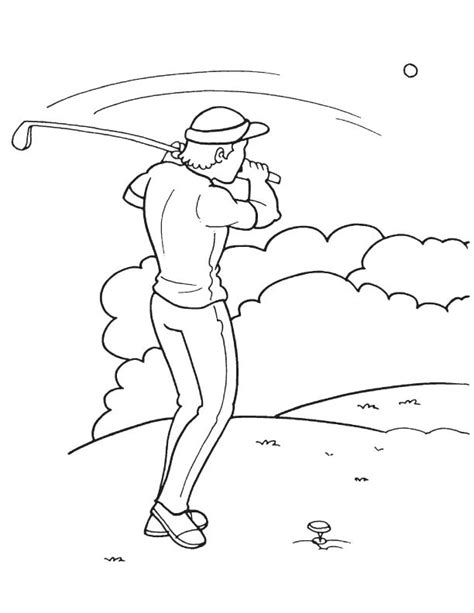 Are there any printable golf coloring pages for kids? Golf club coloring page | Download Free Golf club coloring ...