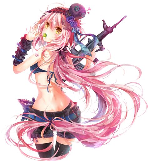 Feel free to share with your friends and family. Anime Girls With Guns Pfp - Meme Painted