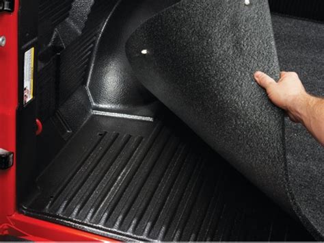 The mat is made of reinforced synthetic rubber that resists cracking or breaking. 2015-2020 F150 5.5ft Bed BedRug Mat for Drop-In Bed Liner ...