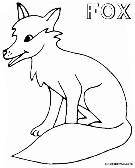Red fox ref sheet printable coloring page. Fox coloring pages | Coloring pages to download and print