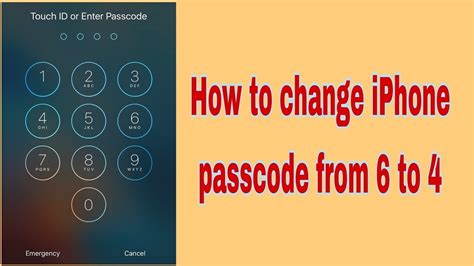 How to change iphone passcode. iOS 10.3.1 - How To Change iphone/ipad Passcode From 6 ...