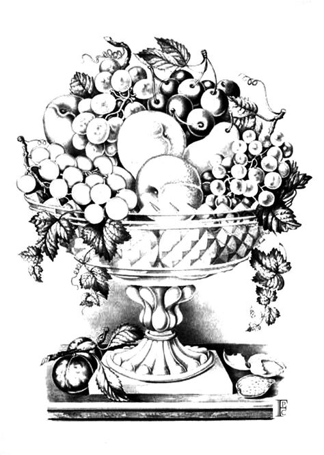 Color your fruit pictures using crayons, markers, or paint. Coloring Pages Of Fruit Basket - Coloring Home