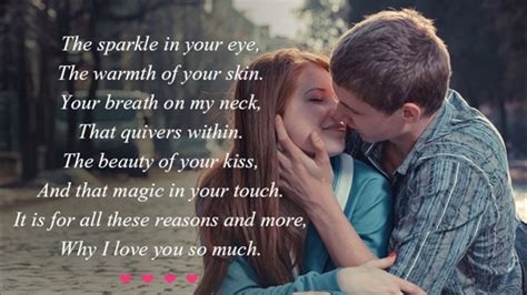 Your hugs gives me weak knees and your kisses make me shiver. Short Love Poems For Her That Are Truly Sweet - YouTube