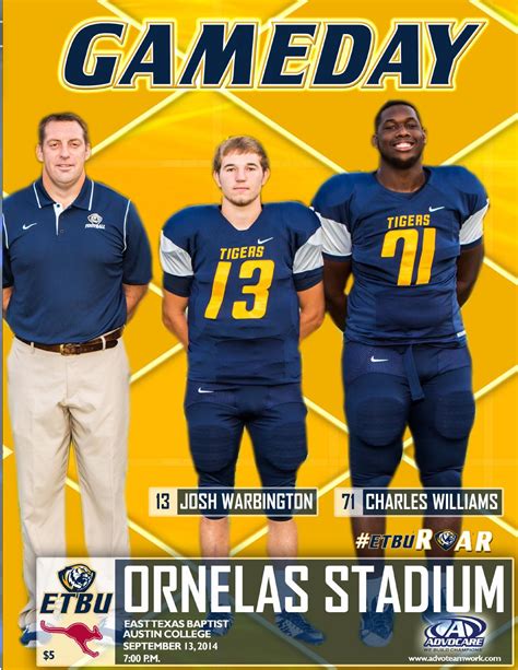 Brandcrowd's logo maker helps you create your own logo design. ETBU Football Game Program (Sept. 13) vs. Austin College ...