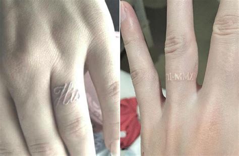 Ask her if she likes the way you are touching it, and change your approach if she doesn't. Give Up Your Engagement Ring For Wedding Ring Tattoos