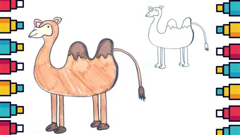 Please be sure to leave first, i outline the upper parts of the limbs; How to Draw Camel in Easy Way for Kids - YouTube