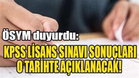 Sonuç belgesi doğrulama si̇te i̇çi̇ arama; KPSS LİSANS SINAVI SONUÇLARI O TARİHTE AÇIKLANACAK! - UçanKuş