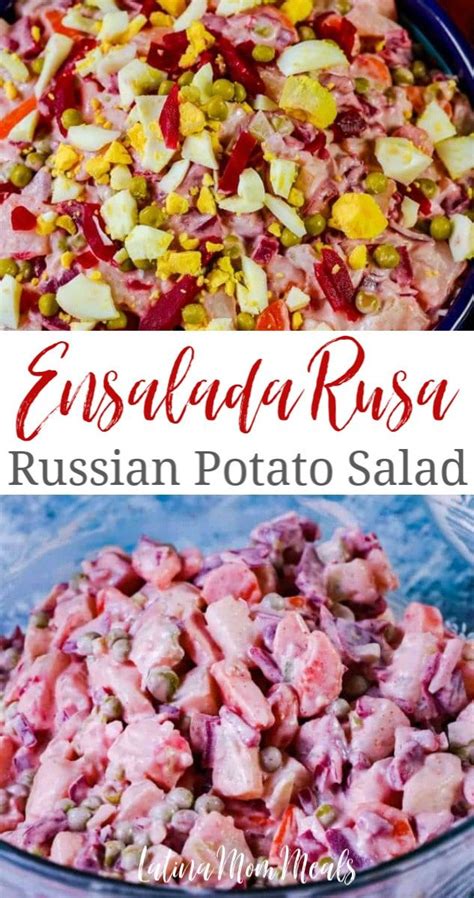 Here are 4 delicious recipes we found that would be perfect. Puerto Rican Ensalada Rusa (Russian Salad) | Latina Mom ...