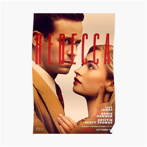 It focuses on the plight of a young, nameless woman who marries a widower who can't escape the memory of his first wife, rebecca. Rebecca Posters | Redbubble