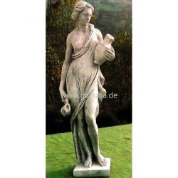 Geschmackvolle steinfiguren für einen tollen garten. Weiße Garten-Figur Steinfigur - Wasserträgerin gross