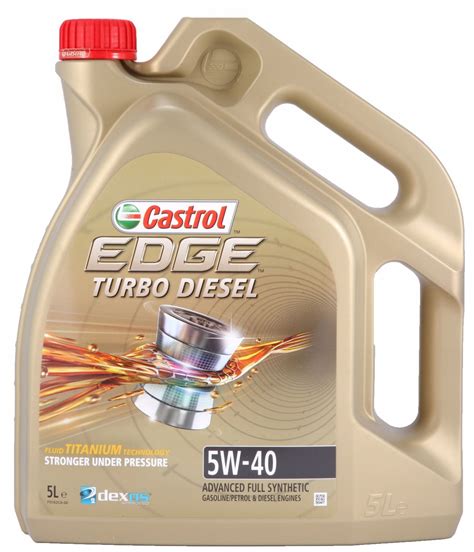 Maximises short and long term engine performance. Масло моторное Castrol 5W40 Edge Turbo Diesel ...