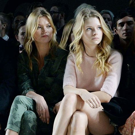 Lottie moss is known for being active on social media, where she posts photos with her boyfriend, on vacations, and many times even at work. Kate and Lottie Moss