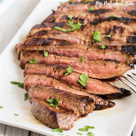 The trick is to put little knife pokes in the meat, breaking up some of the long muscle fibers. Instant Pot Barbeque Flank Steak - fewagainstmany