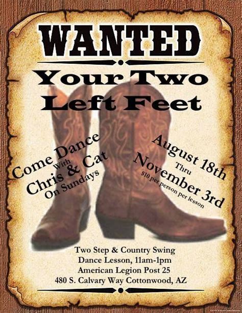 Maybe you would like to learn more about one of these? Two Step and Country Swing Dance Lessons, American Legion ...