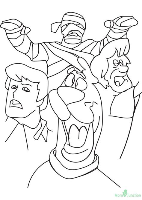 Scooby doo coloring pages color png image with transparent. print coloring image - MomJunction