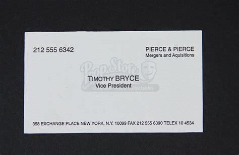 Pierce, an established business advisory & accountancy group based in blackburn, lancashire. AMERICAN PSYCHO (2000) - Set of Prop "Pierce & Pierce ...