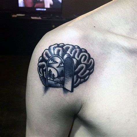 Explore cool city building and bridge ink ideas. Pin by Nate on Cammmmmmmmieee | Brain tattoo, Tattoo ...