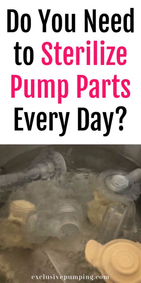 Although you should wash your breast pump and its parts after each use, you don't have to sanitize as often. Pin on Breast Pumping Tips