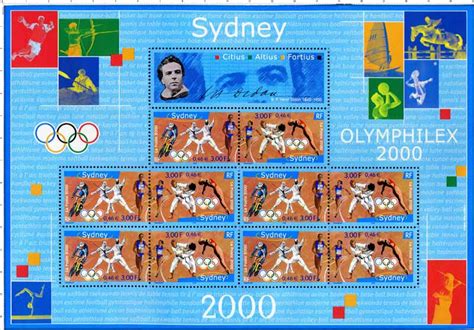 De 7 dødssyndene, lars gudmestad, dag johan haugerud, ørjan karlsen, frank mosvold, margreth olin, maria sødahl, marit åslein, marit andreassen, petronella. Timbre : Sydney 2000 OLYMPHILEX | WikiTimbres