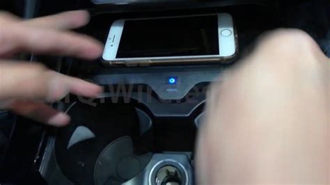Next i followed procedure for installing new batteries as per the manual by disconnecting the batteries neg. installation BMW wireless charging X3 X4 2018 2019 2020 ...
