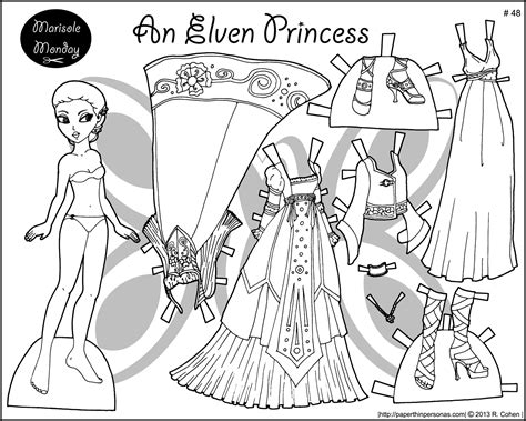 Free printable paper dolls coloring pages. Four Princess Coloring Pages to Print & Dress