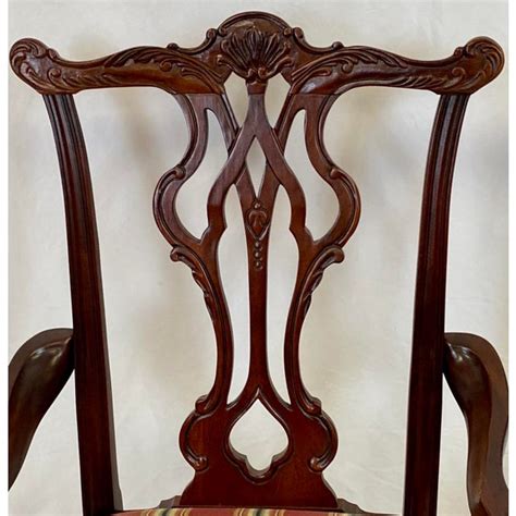 More at everyday low prices set of 4 side chairs from ernest hemingway — key west collection whitehead street side chair in british crown finish; Vintage Thomasville Furniture Chippendale Dining Chairs ...
