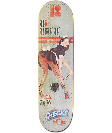 They are fully assembled with a deck, truck, wheels, and bearings. Plan B Shecks Lady Luck 8.25" Skateboard Deck | Zumiez