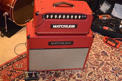 Maybe you would like to learn more about one of these? Matchless Custom Red Independence 35 Head w/ Matching 2x12 ...