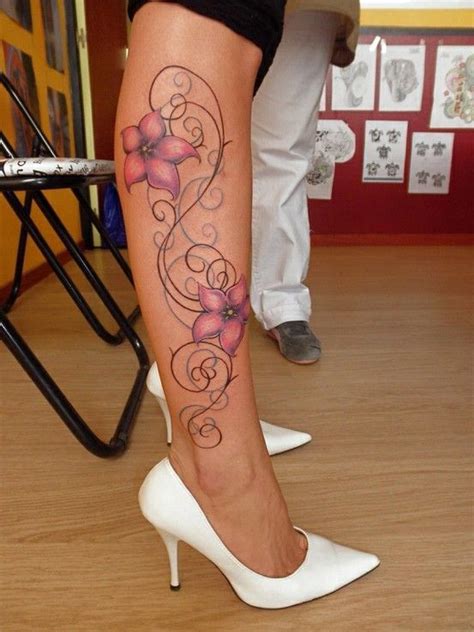 Amazing leg tattoos that are out of this world. Flowers and tribal | Leg tattoos women, Flower leg tattoos ...