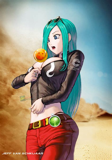 A yellow dress with a zipper front and foam lining go over the top with an adjustable belt. Bulma Dragon Ball Z Fanart Poster by jeffery10.deviantart.com on @DeviantArt | animation ...