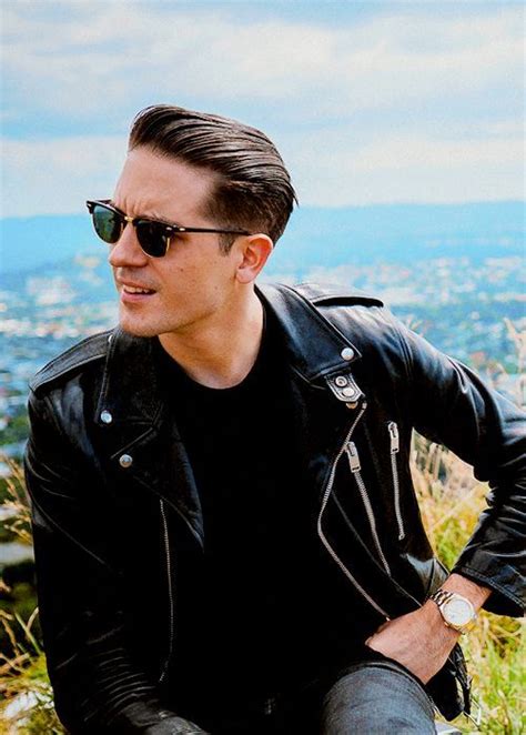 This is haircut done in the style of g eazy with a high fade on the sides and a slick back on the top. Pin on Men's haircuts