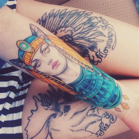 The designs of the modern egyptian tattoos are based on ancient egyptian symbols. Tumblr | Tattoos, Egyptian tattoo, Bastet tattoo