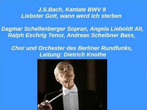 Um den kostenlosen test zu starten, klicke bitte hier: Bach Kantate BWV 8 Liebster Gott, wann werd ich sterben ...