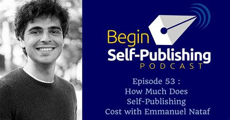 *$49 for both print and ebook when uploaded at the same time. How Much Does Self-Publishing Cost with Emmanuel Nataf ...