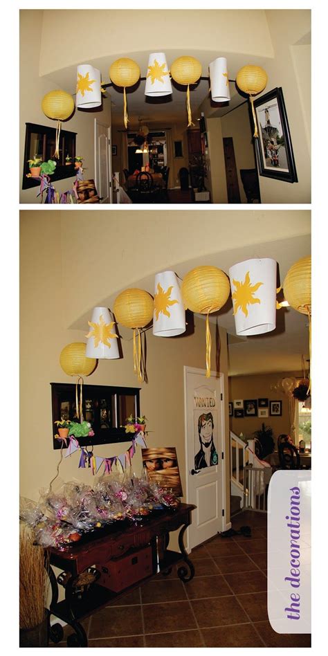 I got the idea for food cards from. Rapunzel Party Details | Rapunzel party, Rapunzel birthday ...