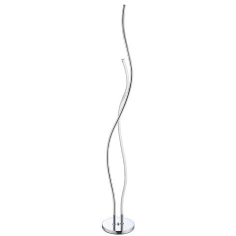 JONATHAN Y Cairo 63.75 in. Chrome Integrated LED Floor ...