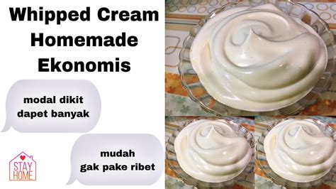 Gunakan susu bubuk dan susu kental manis sebagai pengganti bubuk whip cream. WHIPPED CREAM | CARA MEMBUAT WHIPPED CREAM HOMEMADE ...