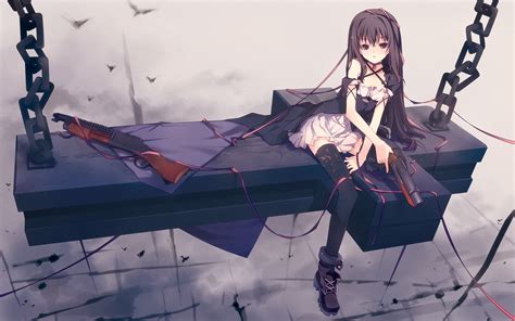 Wallpapers a 58 wallpapers in anime girls with guns wallpaper collection. anime Girls, Gun, Unbreakable Machine Doll, Yaya, Birds ...