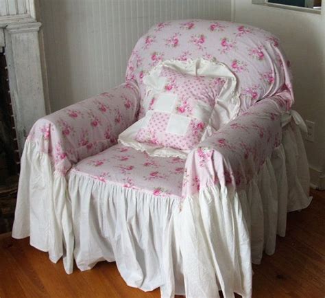 Drape the fabric face side down over the back of the sofa and allow it to fall to. shabby chic chair slipcover throw by MyThymeCreations on ...