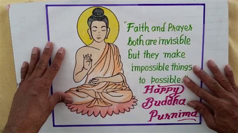 799x839 buddha purnima picture sketching. Buddha Purnima Drawing Easy Steps || Buddha Purnima Poster ...