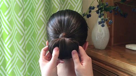 Basic Ballroom Bun - YouTube in 2020 | Ballroom hair, Braided hairstyles updo, Bleached hair repair