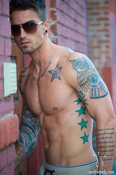 Unique letters and tattoos that are customizable and only sentimental to you can be an amazing shout. 30+ Hot Tattooed Men & Guys You Haven't Seen Ever