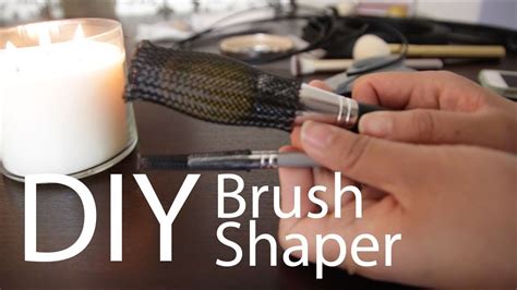 Makeup brushes guard makeup brushes with diy brush holder makeup brush guards diy photo 3 how to make. DIY Brush Shaper or Brush Guard | Makeup Mayhem #15 - YouTube