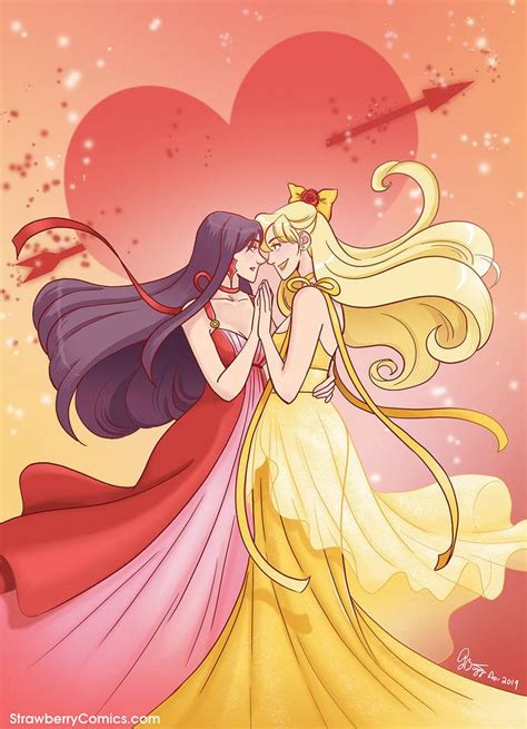 They may have wandering eyes and a propensity for infidelity. Sailor Mars x Sailor Venus dance by strawberrygina on ...